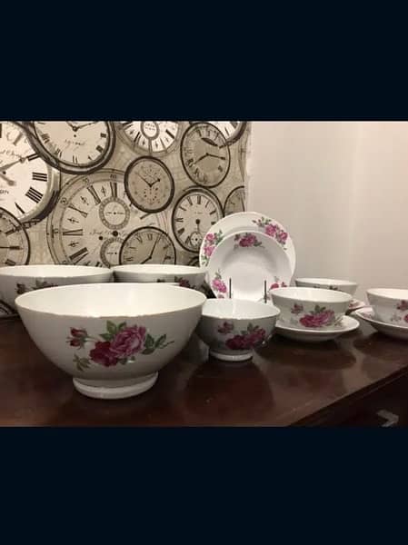 Floral dinner set { british style } 8