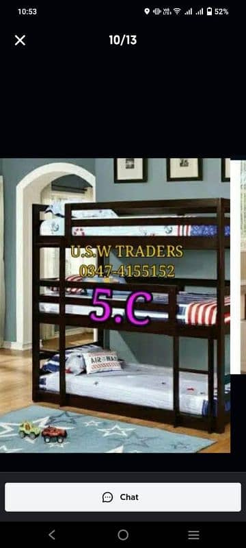 baby bunk beds kids /elder unlimited weight capacity 6