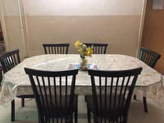 six seater dining  and chairs