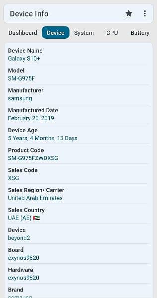 Samsung S10+plus (Non-PTA) in Mint Condition for sale Urgent 9