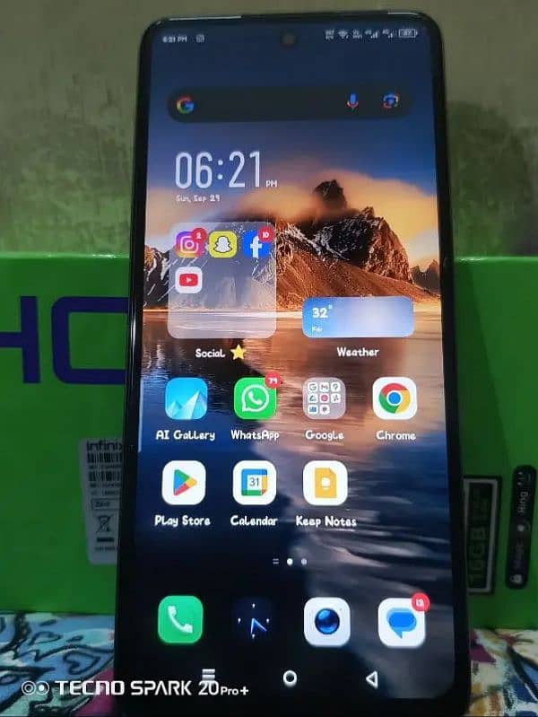 Infinix Hot 40 (8+256gb) lush condition 2