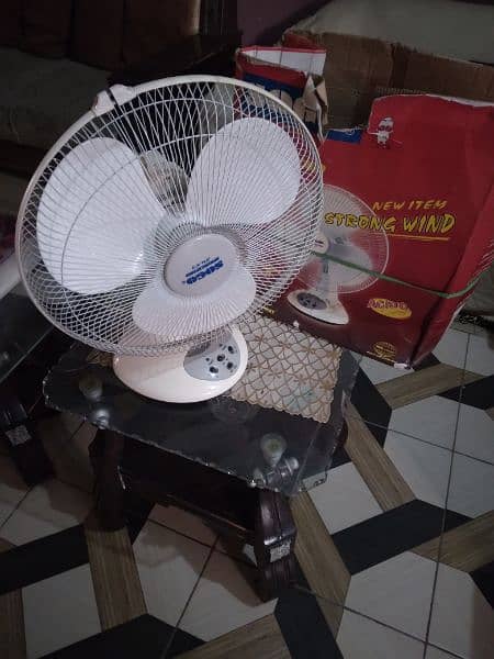 New Table Fans with emergency light total system okay 3