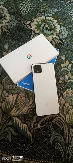 google pixel 4xl with box condition 10 by 10 white color 0