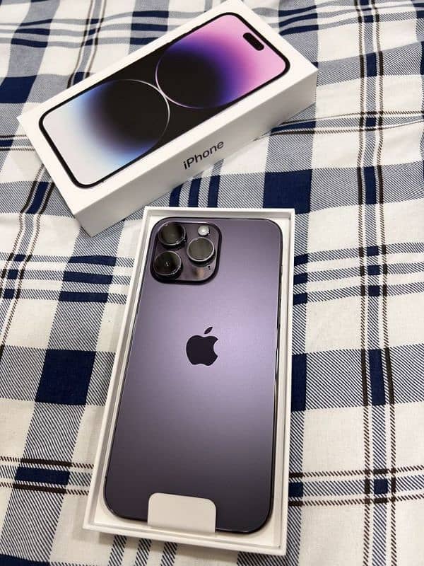 iphone 14 pro max deep purple 10/10 0