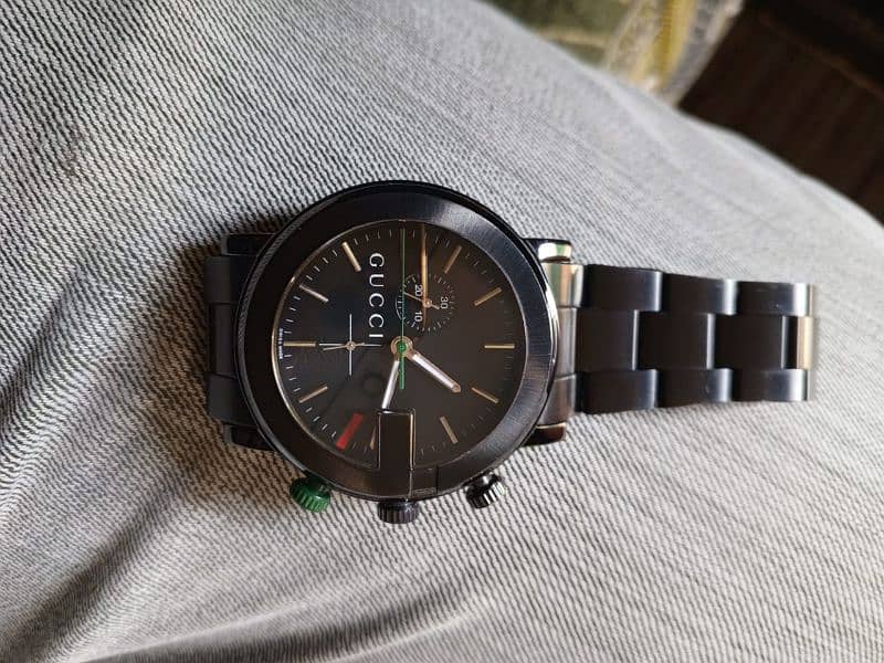 Mans Gucci wrist watch 101M CHRONO 4