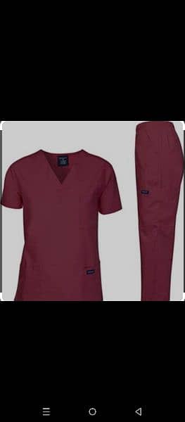 Unisex doctor/ nursing ot scrub v shape neck good quality fabric 0