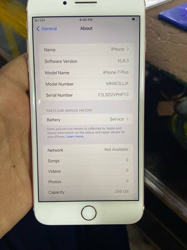 IPHONE 7 PLUS 256 GB FACTORY UNLOCKED  BATTERY HEALTH 69 6