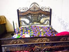 Double bed with mattress and two side table for sale . . .