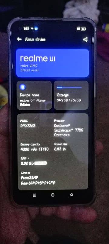 Realme Gt Master Edition 8+8 gb 256 gb 8