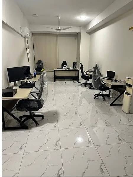 Fully Furnished Area 500 Square Feet Office Available For Rent Real Pictures in Gulberg 3 Lahore 4