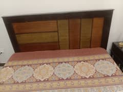 Wooden king size bed