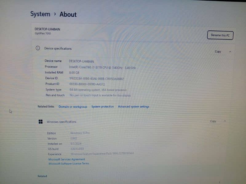 dell optiplex 7010 i7 3gen 7