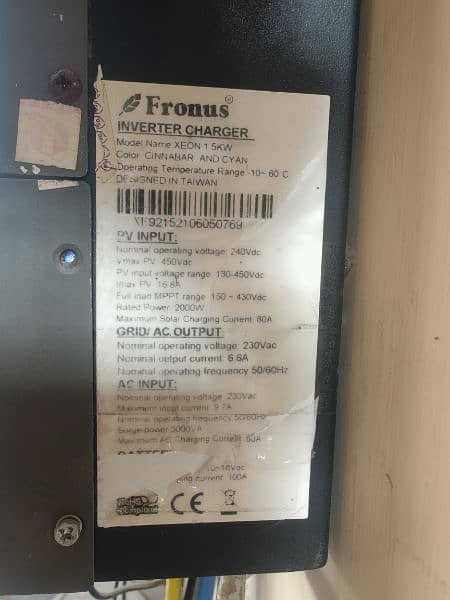 Solar Inverter xeon 1.5 Fronus 1