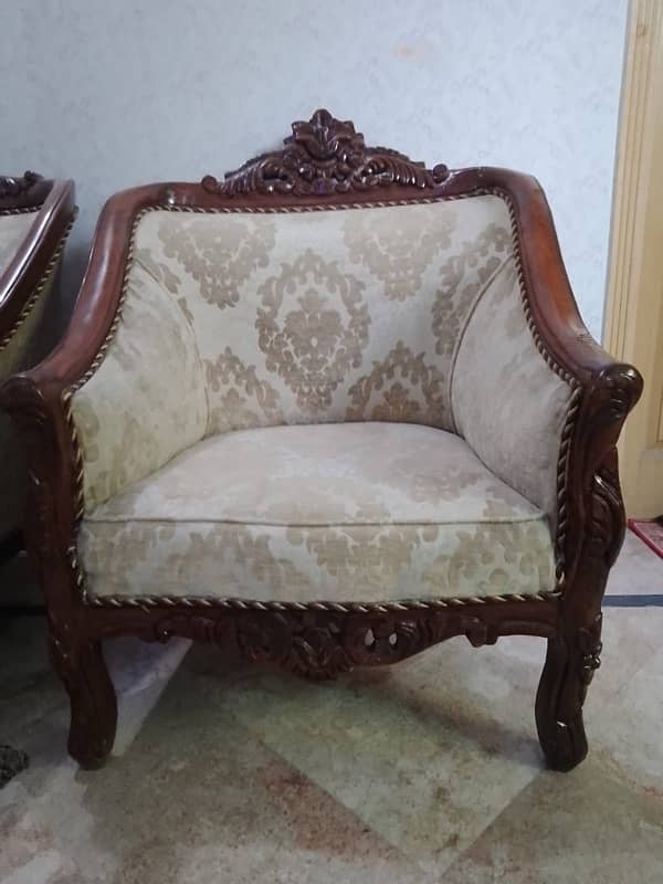 Pure Chinioti Sofa Set (7 seater): Originally 200,000 rs / Now 75,000 2