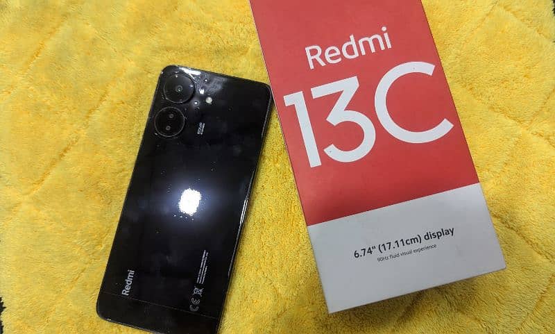 Redmi 13c 6+2/128gb box charger glass chnge panel original 03010460353 1