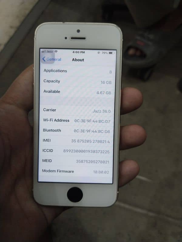 iphone 5s 16gb pta 6