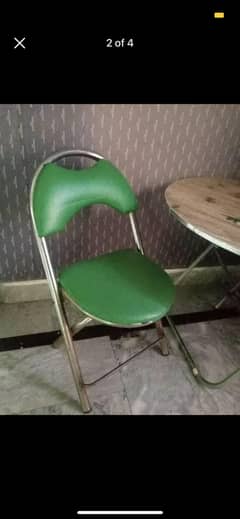 Used folding table and Chair for sale