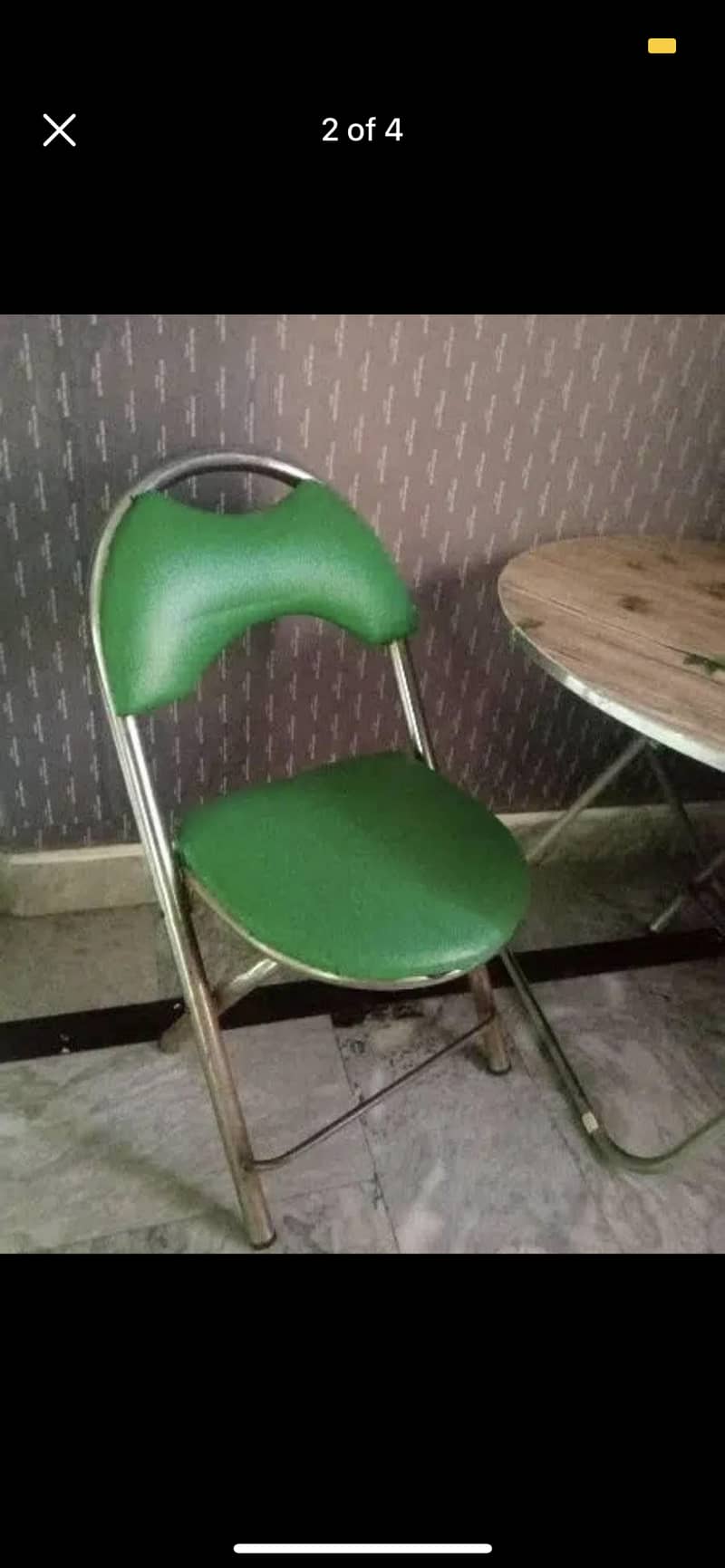 Used folding table and Chair for sale 0