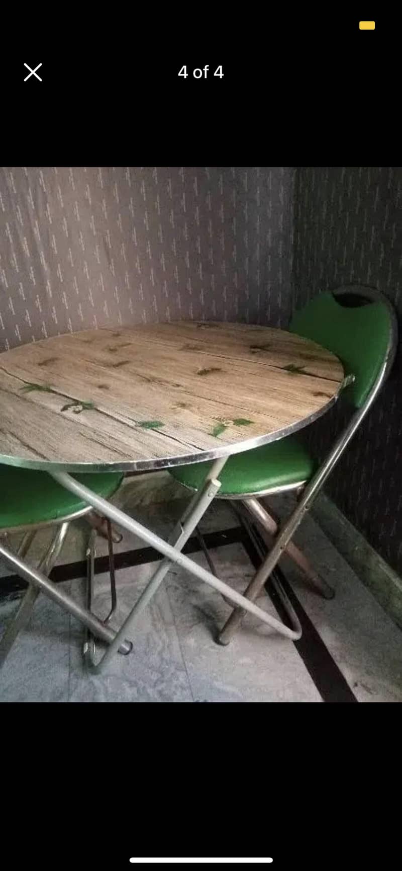 Used folding table and Chair for sale 1