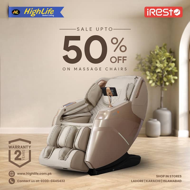 iREST MASSAGE CHAIR PAKISTAN, 4D World no. 1 Massage Chair|Recliner 2