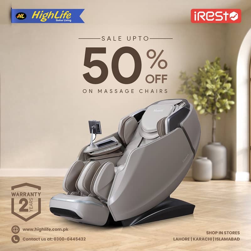 iREST MASSAGE CHAIR PAKISTAN, 4D World no. 1 Massage Chair|Recliner 3