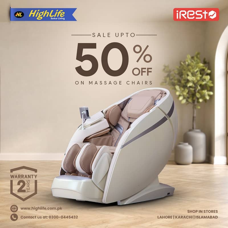 iREST MASSAGE CHAIR PAKISTAN, 4D World no. 1 Massage Chair|Recliner 1