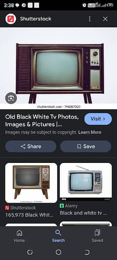 black n white old tv