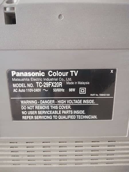 Panasonic color flatron TV with stereo sound 1