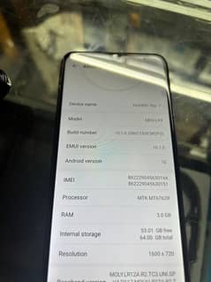 huwaie Y6p 3/64 GB dual sim