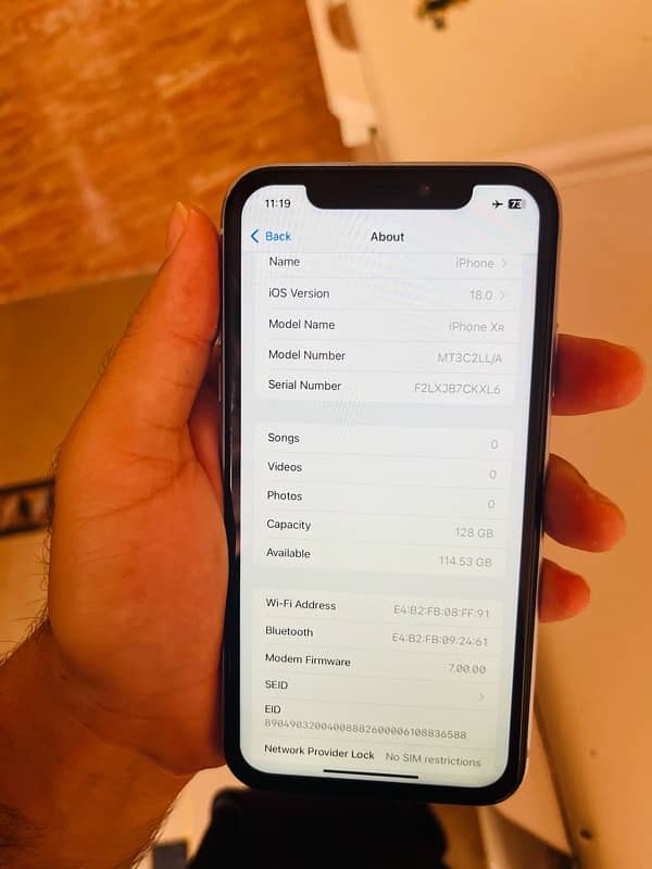 Iphone xr non PTA 128gb waterproof  location Peshawar 2