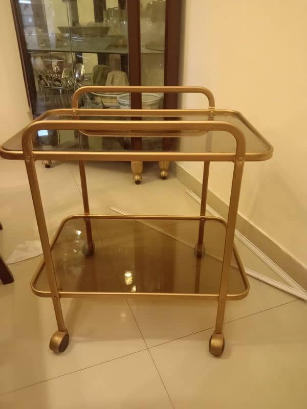 Tea trolley for serving guests 3