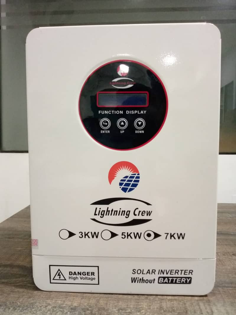 Lightning crew 7kw,  5kw,  3kw solar inverter without battery 0