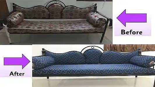 L shape sofa / sofa set / sofa repair / fabric change / sofa poshish 11