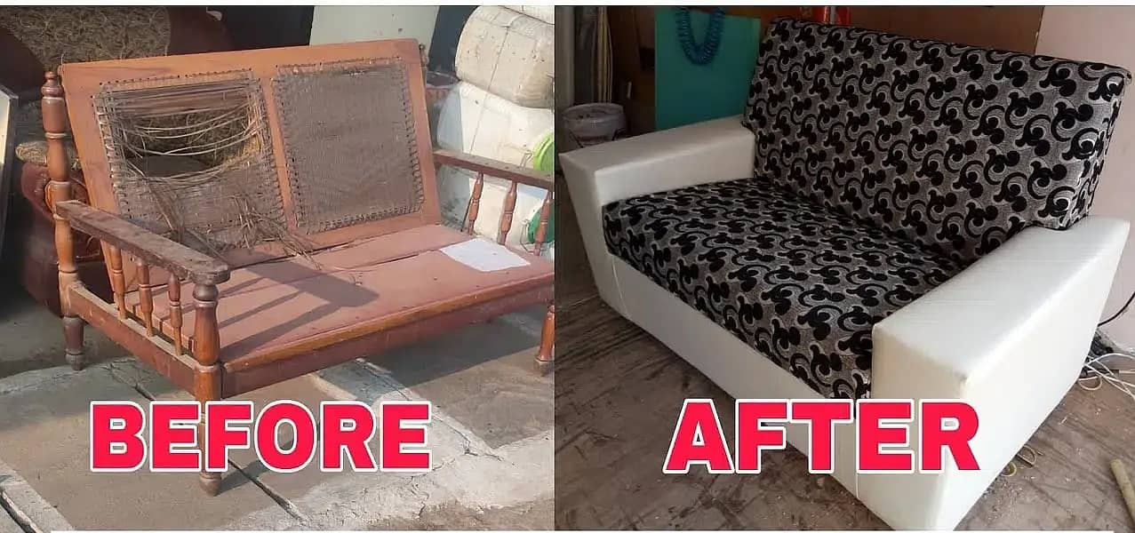 L shape sofa / sofa set / sofa repair / fabric change / sofa poshish 3