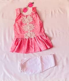 new 1 to 3 years baby frock stitched