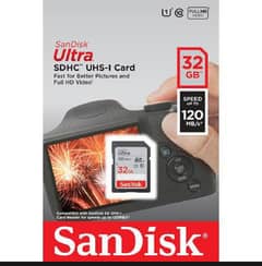 Sandisk 32Gb Memory Card For Camera All Camera accessories available