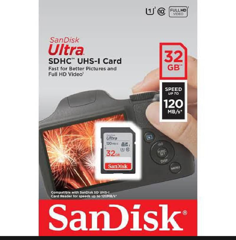 Sandisk 32Gb Memory Card For Camera All Camera accessories available 0