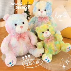 Colorful Rainbow Teddy Plush Toy - Available in 35cm & 50cm Sizes! 0