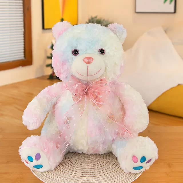 Colorful Rainbow Teddy Plush Toy - Available in 35cm & 50cm Sizes! 1