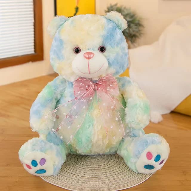 Colorful Rainbow Teddy Plush Toy - Available in 35cm & 50cm Sizes! 2