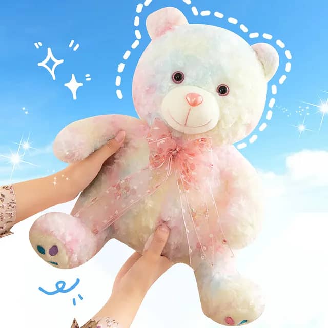 Colorful Rainbow Teddy Plush Toy - Available in 35cm & 50cm Sizes! 3