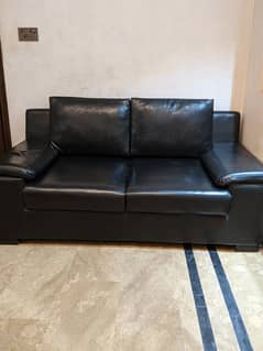 black sofa