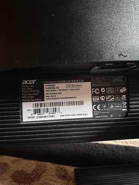 Acer LCD Screen 18.5inch 2