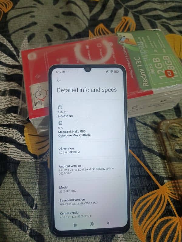 redmi 13c 6+6128 3