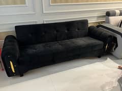 Sofa Cum Bed Black 30k