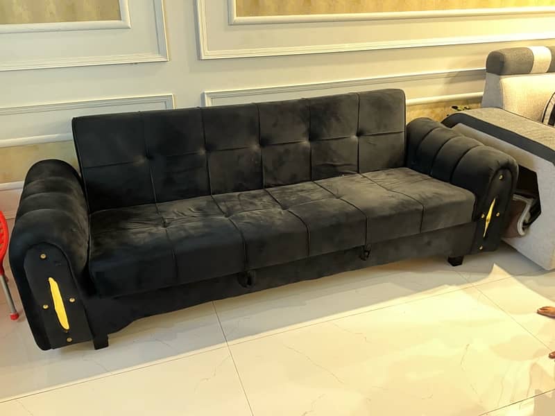 Sofa Cum Bed Black 30k 1