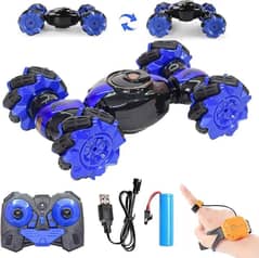 Remote Control Stunt Car With Hand Sensor & Light / Music For Kids