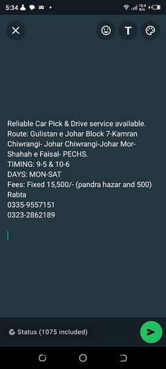 Reliable Car Pick & Drive service available