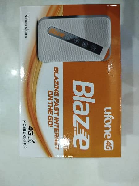 Ufone Blaze 4G device, only 15 days used, with bix and adapter/cable 3