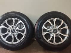 13 Inch 114 PCD Imported Alloy Rims with Brand New Tyres 175/70/13